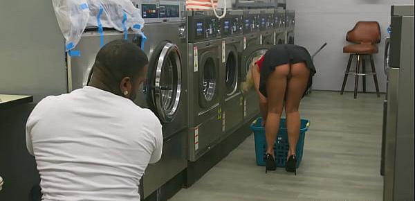  MILF Katie Morgan Takes Multiple Loads At The Laundromat
